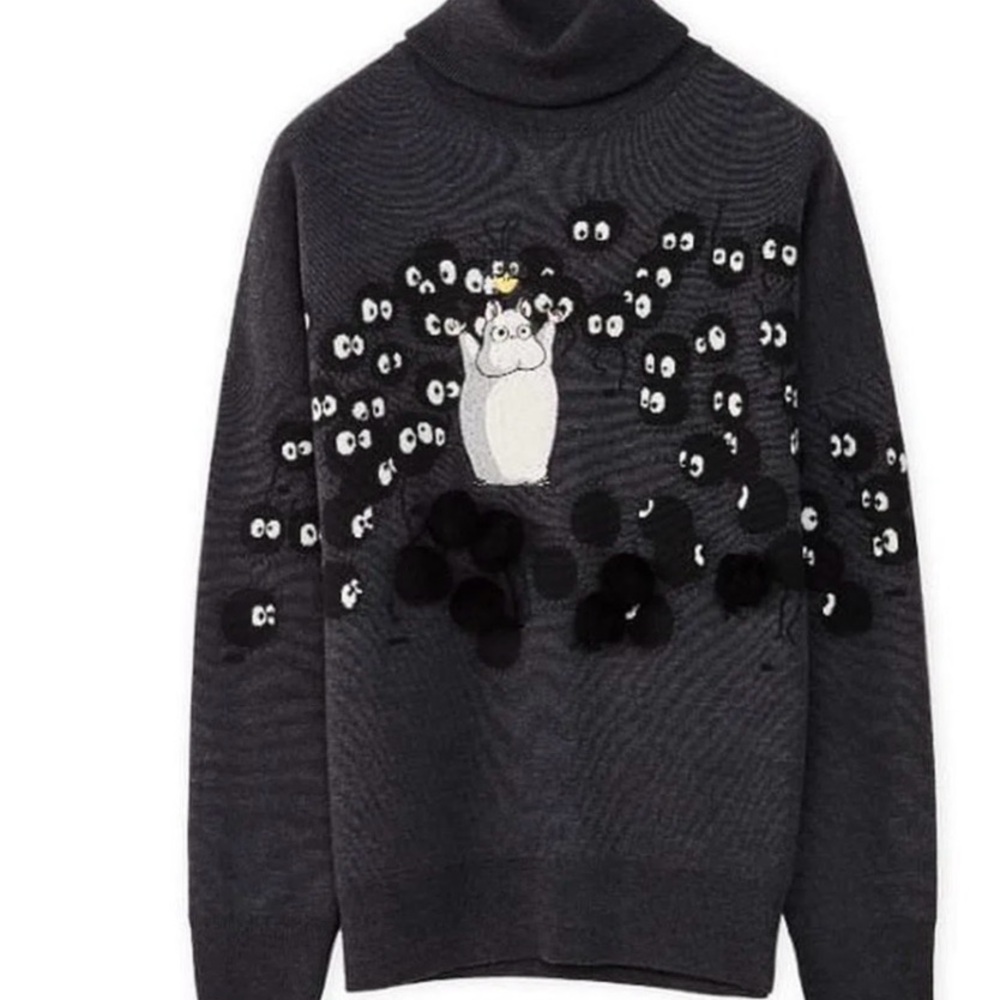 Loewe Studio Ghibli Spirited Away New w/Tag S Women's Sweater w/Character Detail